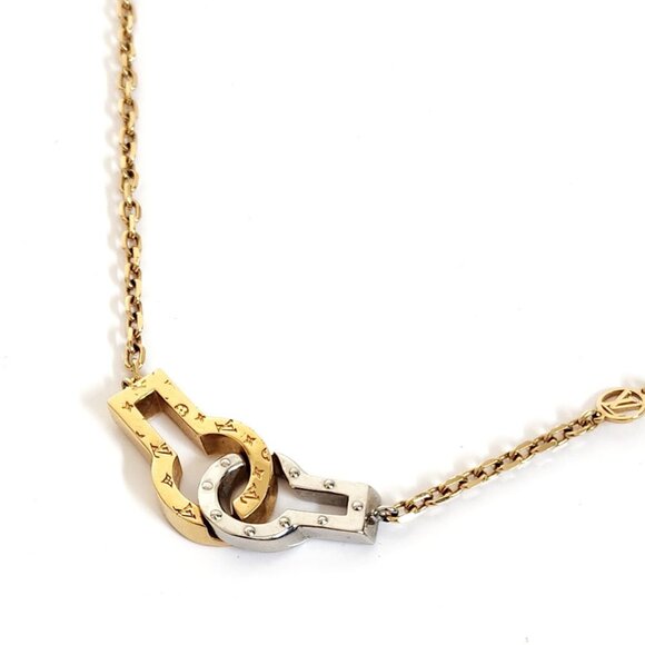 LOUIS VUITTON Gold Necklace - Picture 1 of 10